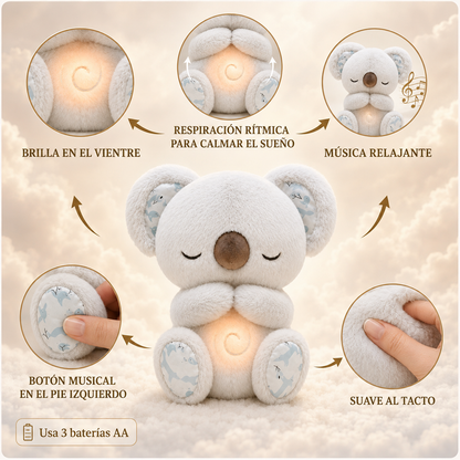 Koala Dulces Sueños – Peluche Calmante con Respiración, Luz y Música
