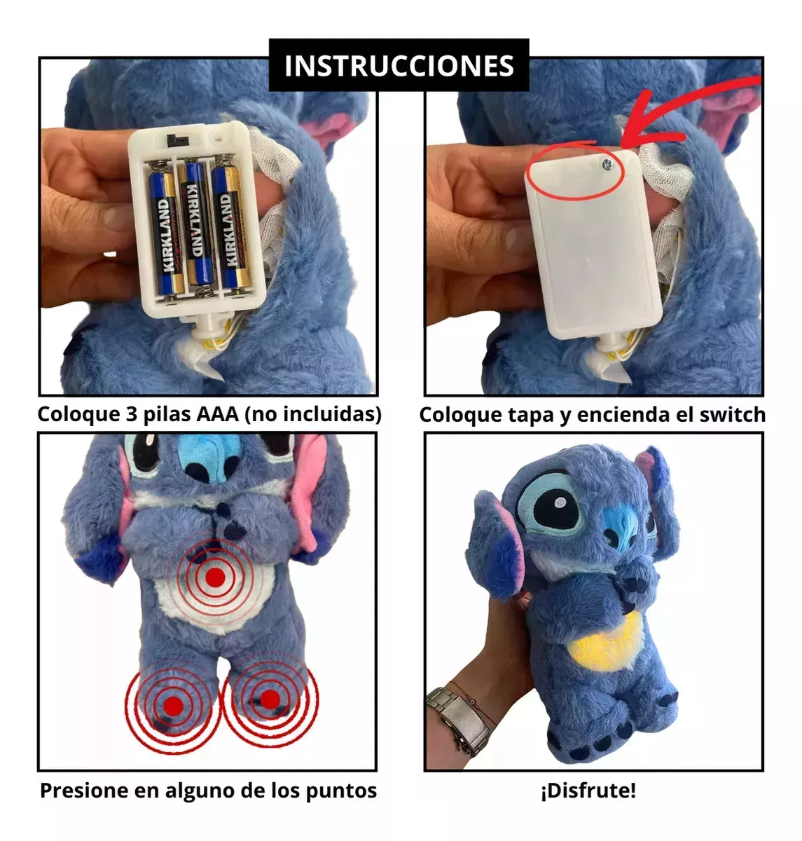 STITCH - Peluche con respiración tranquila