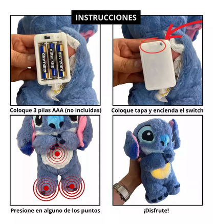 STITCH - Peluche con respiración tranquila