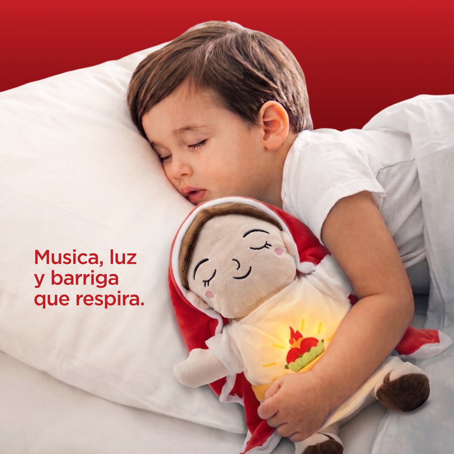 Abrazo Bendito - Peluche Calmante Con Respiración Suave