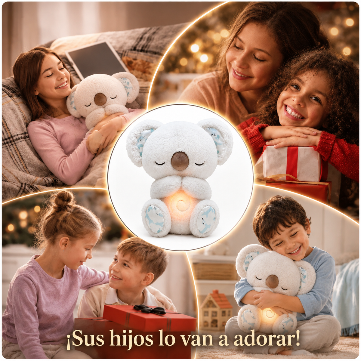 Koala Dulces Sueños – Peluche Calmante con Respiración, Luz y Música