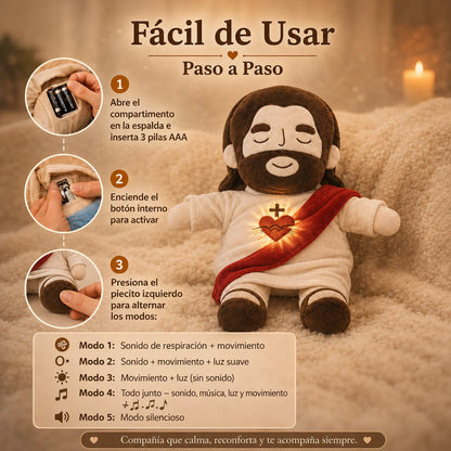 Abrazo Bendito – Peluche Calmante con Respiración Suave
