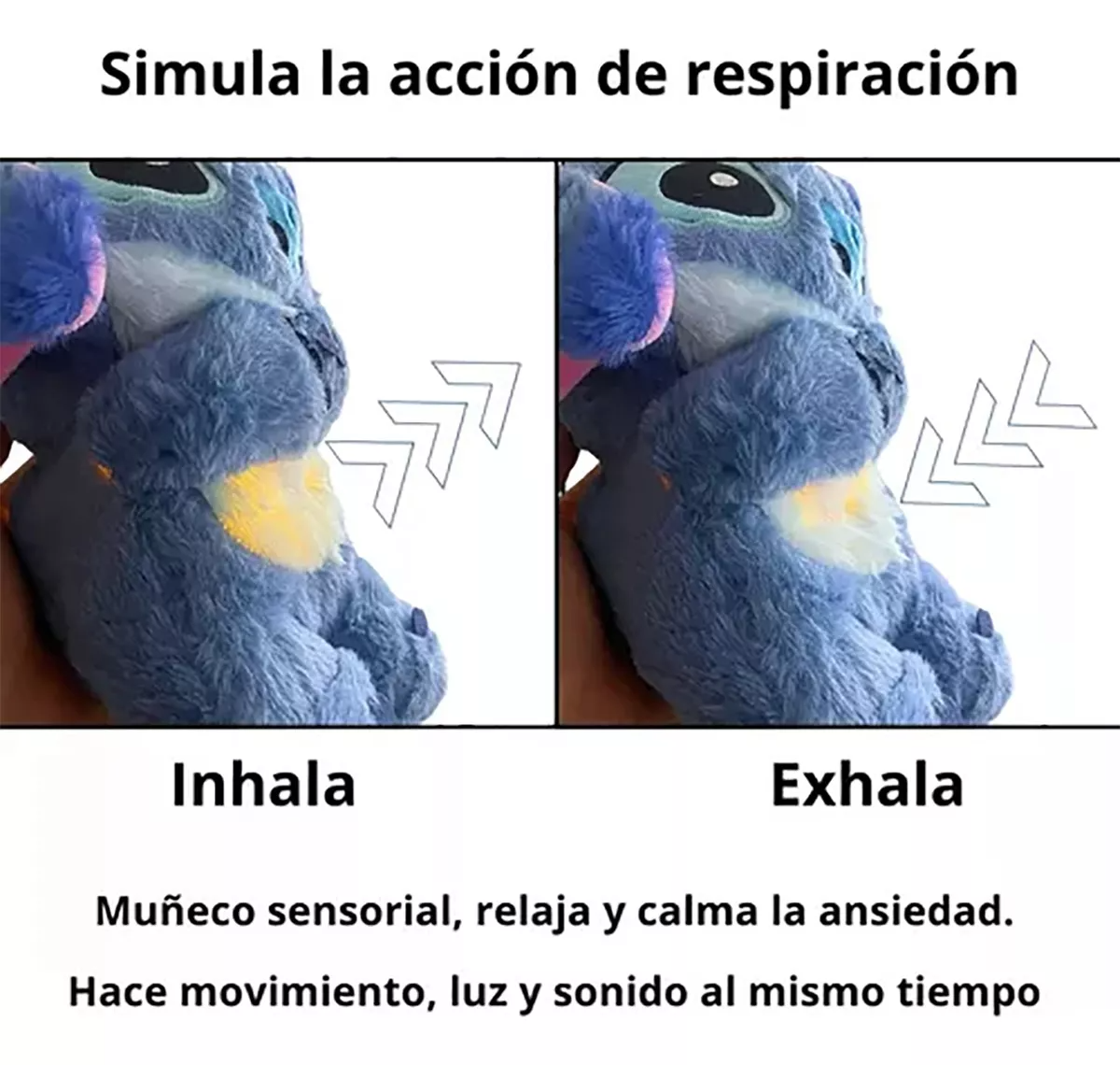 STITCH - Peluche con respiración tranquila